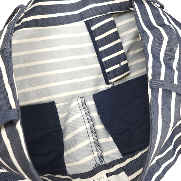 New Loft The Riviera Short Sz 4 Navy White Stripe Shorts - Picture 4 of 12